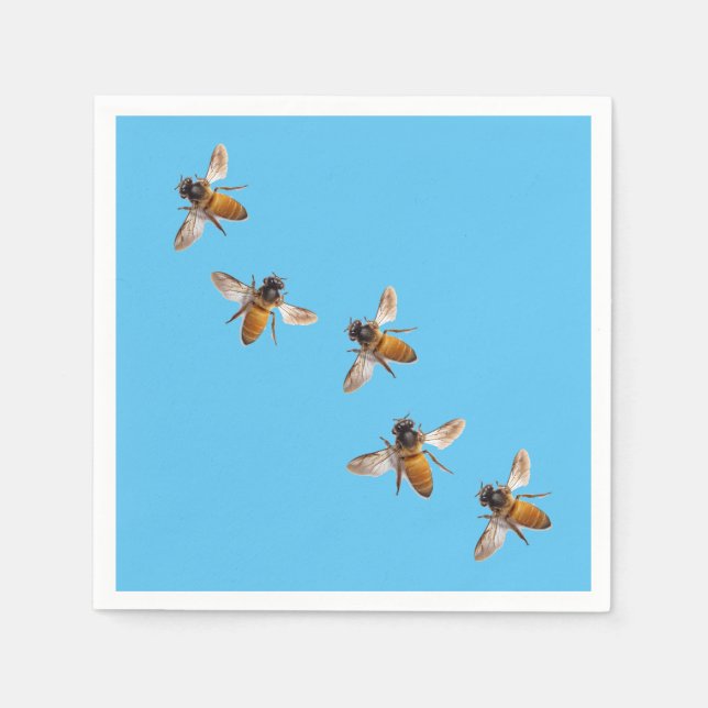 Niedliche Honigbienen Serviette (Vorderseite)