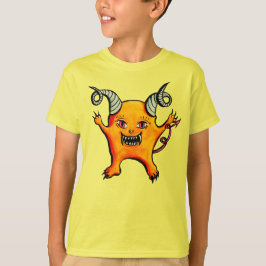 Niedliche Horned Little-Dämonenkreatur T-Shirt