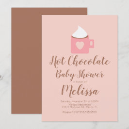 Niedliche Hot Chocolate Campfire Tasse Girl Baby D Einladung