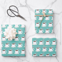 Niedliche Hot Chocole Aquamarine Weihnachten