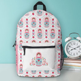 Niedliche Hübsche Pink Girls School Bedruckter Rucksack