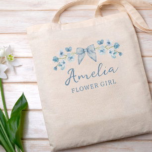 Niedliche Hübsche Wasserfarbe Blumenblütenblume Mä Tragetasche
