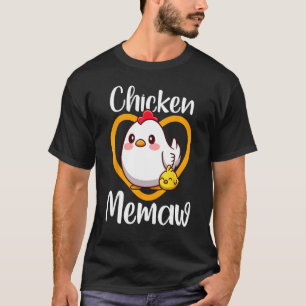 Niedliche Hühner-Memaw-Küken-Familienbauer-Geflüge T-Shirt