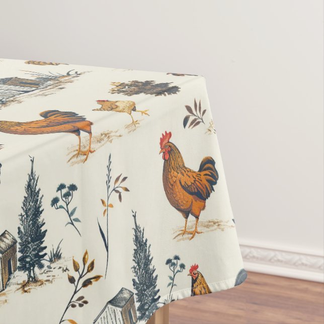 Niedliche Hühner Tischdecke (Beispiel)