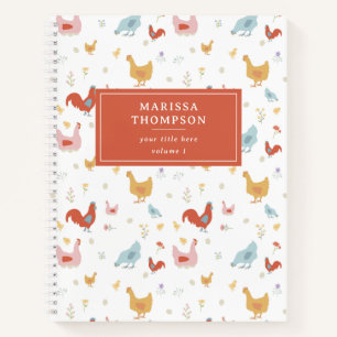 Niedliche Hühner und Baby Chicks Journal Notizbuch