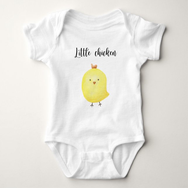 Niedliche HühnerBaby-Dusche Baby Strampler (Vorderseite)