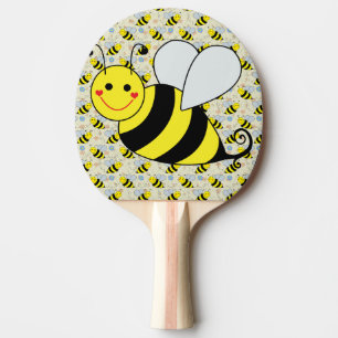 Niedliche Hummel-Biene mit Muster Tischtennis Schläger