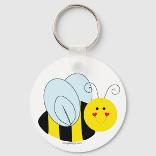 Niedliche Hummel-Biene Schlüsselanhänger