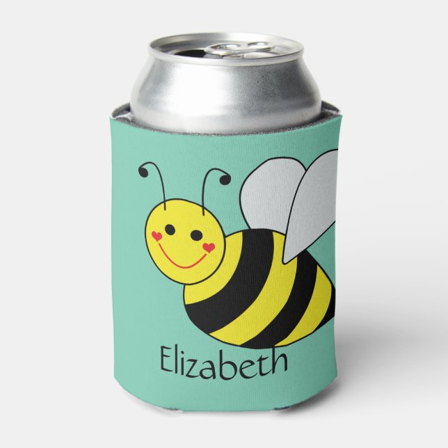Niedliche Hummel Personalisiert Dosenkühler (Kanne Vorderseite)