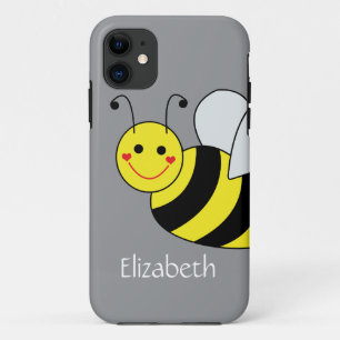 Niedliche Hummel Personalisiert Grau Case-Mate iPhone Hülle