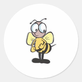 niedliche Hummel Runder Aufkleber