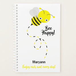 Niedliche Hummelbiene, Bee Happy Personalisiert Planer
