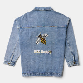 Niedliche Hummeln glücklich Inspiration Jeansjacke