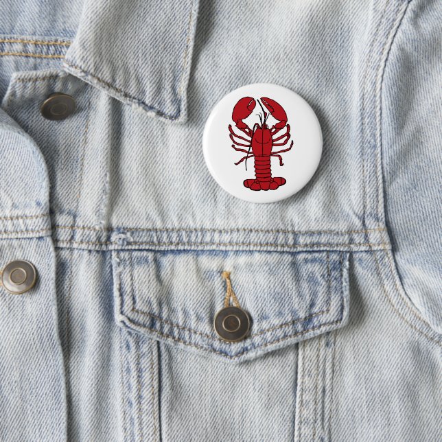 Niedliche Hummer Nautische Strandtasten Button (Beispiel)