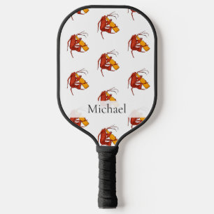 Niedliche Hummer Seafood Personalisierte Ruhestand Pickleball Schläger