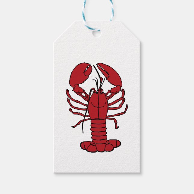 Niedliche Hummer Strandmarke Geschenkanhänger (Vorderseite)
