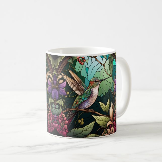 Niedliche Hummingbird Wrap Kaffeetasse (VorderseiteRechts)