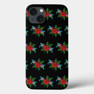 Niedliche Hummingsvögel auf Hibiskus Blume Cartoon Case-Mate iPhone Hülle