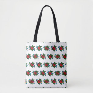 Niedliche Hummingvögel auf Hibiskus Blume Cartoon  Tasche