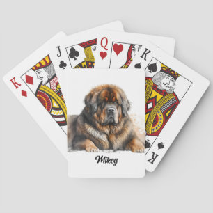 Niedliche Hundabbildungen - Mastiff Spielkarten