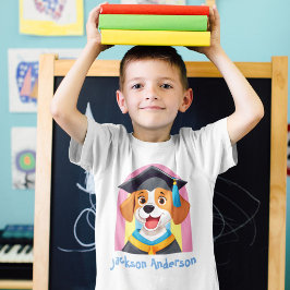 Niedliche Hunde-Abschluss-Geschenke für Kindergart T-Shirt