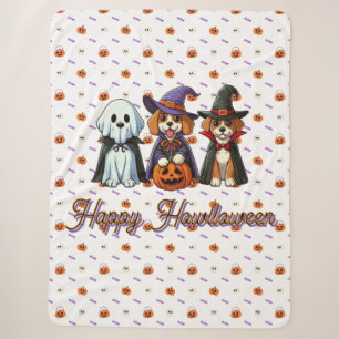 Niedliche Hunde als Gespenst, Hexe & Vampire Sherpadecke