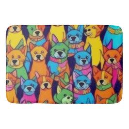 Niedliche Hunde Badematte