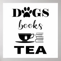 Niedliche Hunde Bücher Hot Tee Moderne Typografie