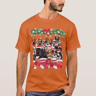 Niedliche Hunde für Weihnachten Weihnachten Weihna T-Shirt