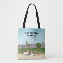 Niedliche Hunde in einem Park - Hundeschlittendien Tasche