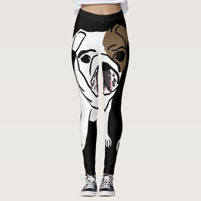 Niedliche Hunde Leggings (Vorderseite)