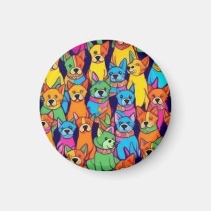 Niedliche Hunde Magnet