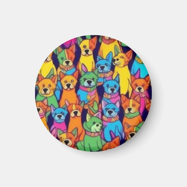 Niedliche Hunde Magnet (Vorne)