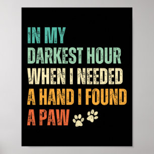 Niedliche Hunde Mama Frauen Welpen Girl Funny Dog Poster