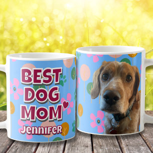 Niedliche Hunde Mama Geburtstagsgeschenk - Blumend Kaffeetasse