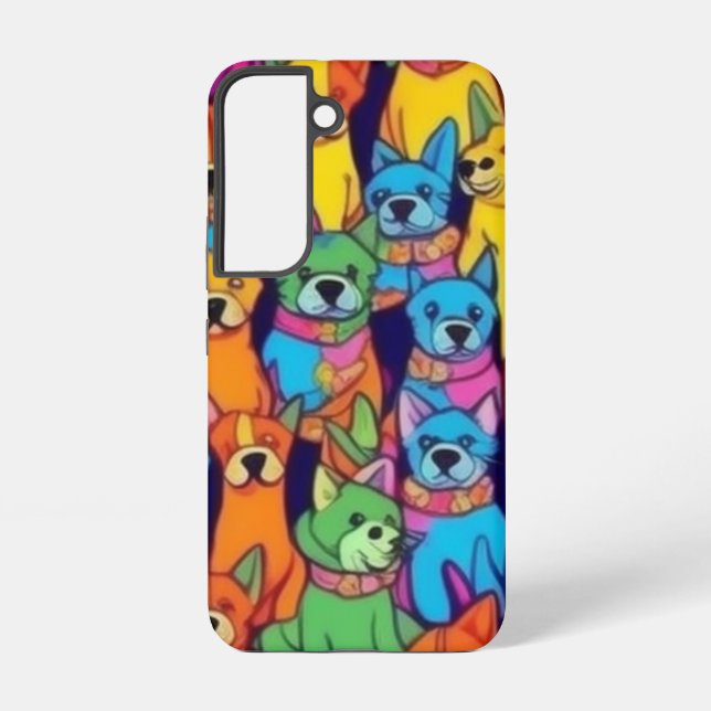 Niedliche Hunde Samsung Galaxy Hülle (Rückseite)