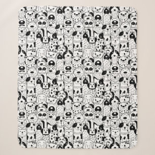 Niedliche Hunde Sherpa Blanket Sherpadecke