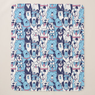 Niedliche Hunde Sherpa Blanket Sherpadecke