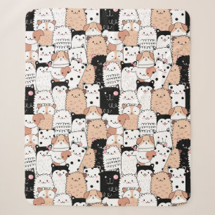 Niedliche Hunde Sherpa Blanket Sherpadecke