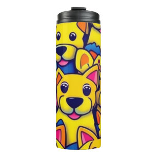 Niedliche Hunde Thermosbecher