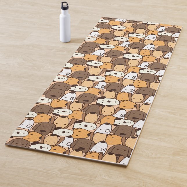 Niedliche Hunde Tiermuster Yogamatte (Beispiel)