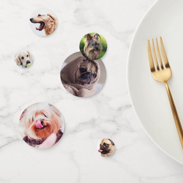 Niedliche Hunde Tischkonfetti Konfetti (Gruppe)