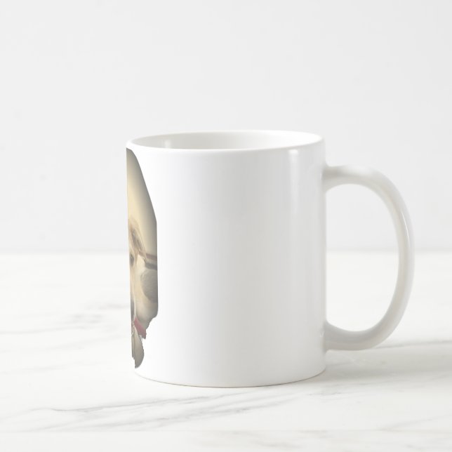Niedliche Hunde und Welpen Mans Second Best Friend Kaffeetasse (Rechts)
