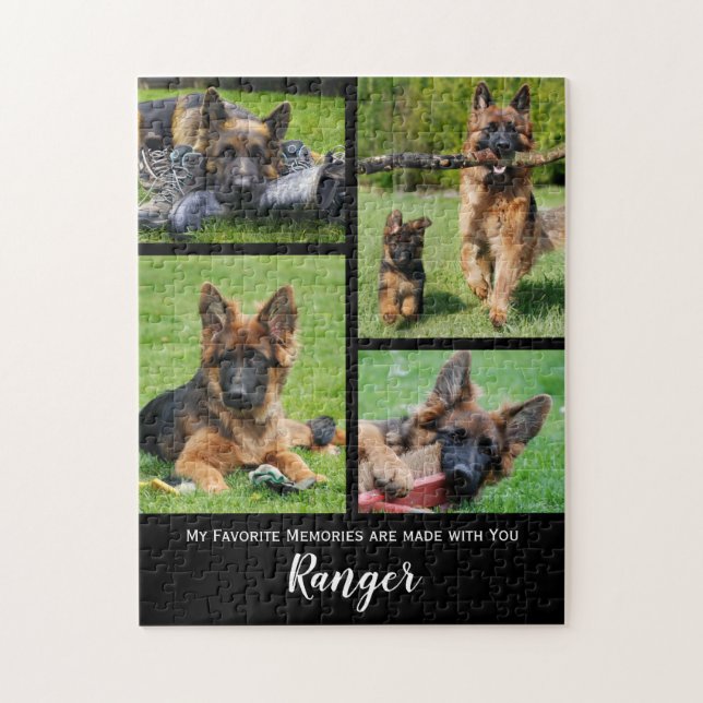 Niedliche Hundefoto-Collage - Personalisiertes Fot (Vertikal)