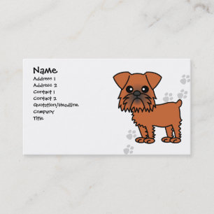 Niedliche Hundegeschäfts-Karte Brüssels Griffon Visitenkarte