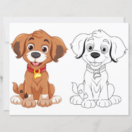 Niedliche Hundeinfärbungsseite