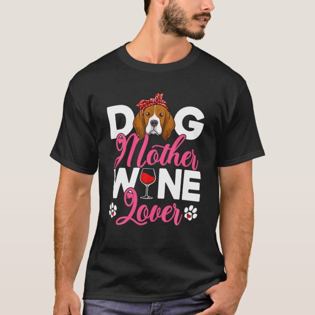 Niedliche Hundemutter Lover Beagle Muttertag T-Shirt (Vorderseite)