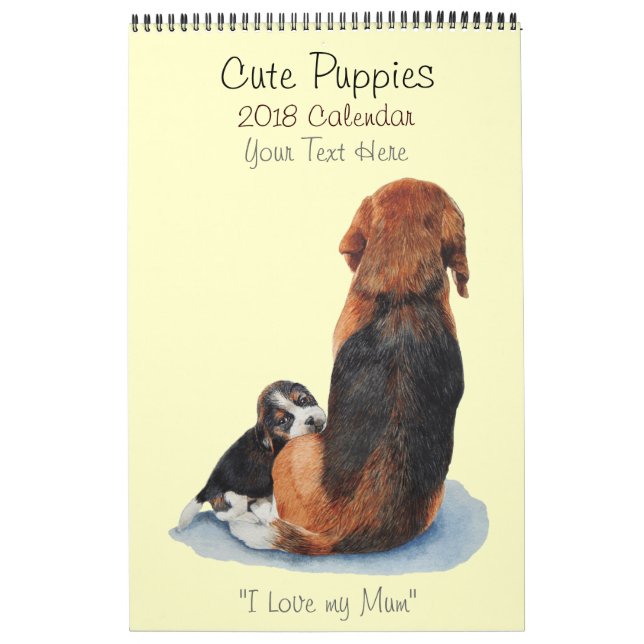 niedliche Hundeporträtmalereien 2019 Kalender (Titelbild)
