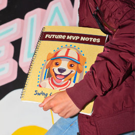 Niedliche Hundeschenke für Baseball-Spieler Liebes Notizbuch