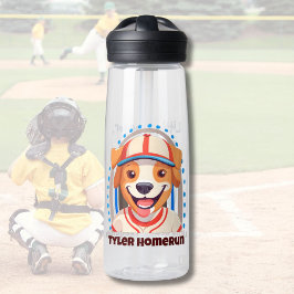 Niedliche Hundeschenke für Baseball-Spieler Liebes Trinkflasche